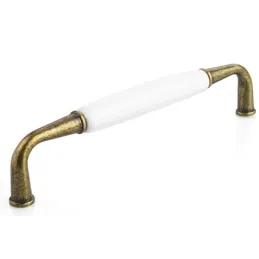 Ručka BLANCA / Staromjed - Bijela porculan