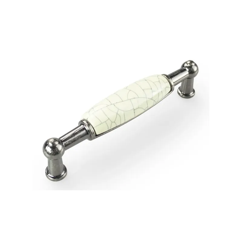 Ručka LUNAS DUO / Starosrebrna - Napuknuti porculan