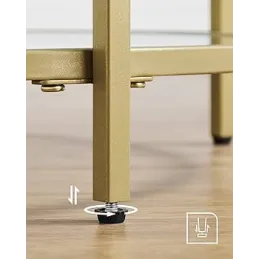 Metalna komoda REGALO LUX / Mat zlatna