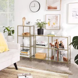 Regalna polica REGALO LUX 95 / Zlatna mat