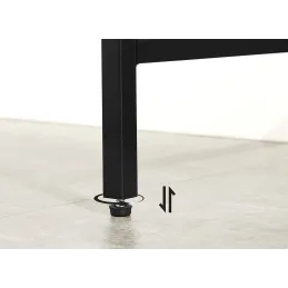 Metalna komoda REGALO LUX / Crna mat