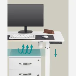 Električni podesivi stol GARDO 1400 x 600 / Bijeli