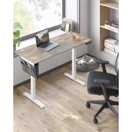 Električni podesivi stol GARDO 1400 x 600 / Bijela - Hrast sonoma