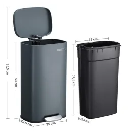 Kanta za otpad STING s pedalom 30L / Antracit