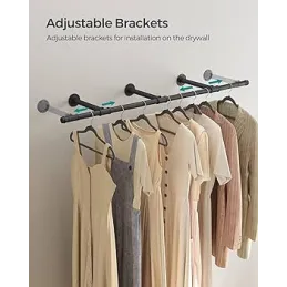 Vješalica za odjeću REGALO 1700 mm / Crna mat