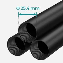 Vješalica za odjeću REGALO 1700 mm / Crna mat