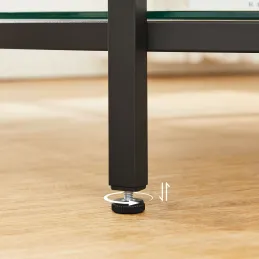 Konferencijski stolić REGALO MARBLE Mini / Crna mat