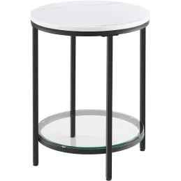 Konferencijski stolić REGALO MARBLE Mini / Crna mat