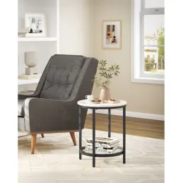 Konferencijski stolić REGALO MARBLE Mini / Crna mat