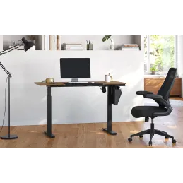 Električni podesivi stol GARDO 1400 x 600 / Crni