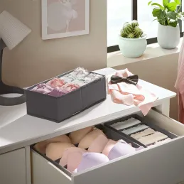 8-dijelni set kutija za odlaganje za ormar ALAMO / Siva