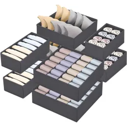 8-dijelni set kutija za odlaganje za ormar ALAMO / Siva