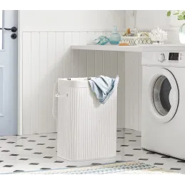 Košara za rublje GLAMUR 72L / Bijela