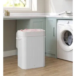 Košara za rublje GLAMUR 72L / Bijela