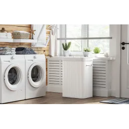Košara za rublje GLAMUR 72L / Bijela