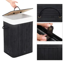 Košara za rublje GLAMUR 72L / Crna