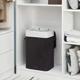 Košara za rublje GLAMUR 72L / Crna