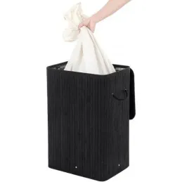 Košara za rublje GLAMUR 72L / Crna