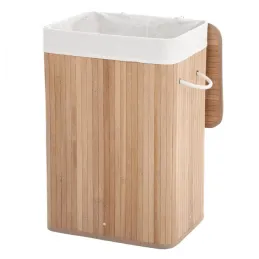 Košara za rublje GLAMUR 72L / Prirodno drvo