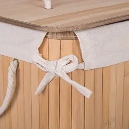 Košara za rublje GLAMUR 72L / Prirodno drvo