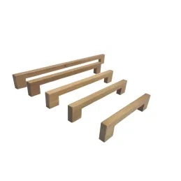 Drvena ručkica NOLA / Lakirani hrast