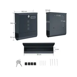 Poštanski sandučić ALANOS / antracit