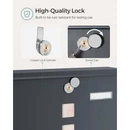 Poštanski sandučić ALANOS / antracit