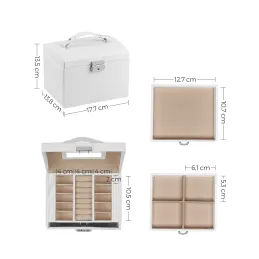 Dizajnerska kutija za nakit SIGMA Mini / Bijela