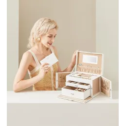 Dizajnerska kutija za nakit SIGMA Mini / Bijela