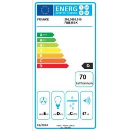 Odsavač pare FBI 525 BK - 522 mm / Crna mat