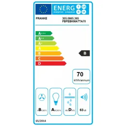 Ugradbena napa FRANKE BOX Evo FBFE A70 / Crna mat