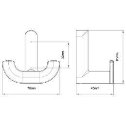 Vješalica KOPPA DUO / Plemeniti čelik