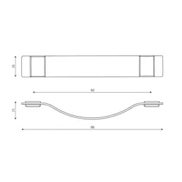 Kožna ručka DALLAS / Smeđa koža - zlatni završetak