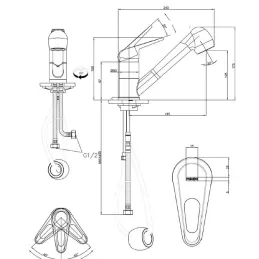 Baterija Franke FC 9547.031 / Krom / Tuš