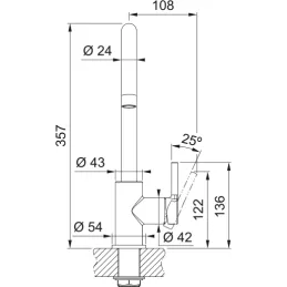 Baterija Franke FN 0143.031 / Krom