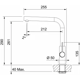 Baterija Franke FN 0143.031 / Krom