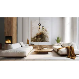 Stropno svjetlo DROPS WOOD E / Crna - zlatna