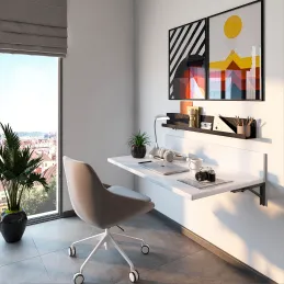 Sklopna konzola FOLDEX - par 2 kom / Crna mat