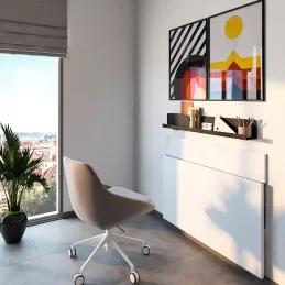 Sklopna konzola FOLDEX - par 2 kom / Crna mat