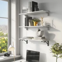 Sklopna konzola FOLDEX - par 2 kom / Crna mat