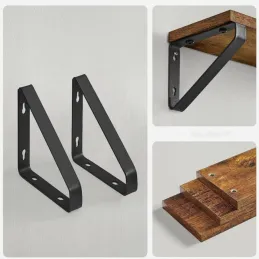 Set 3 komada polica REGALO Shelf / Crna mat - vintage drvo