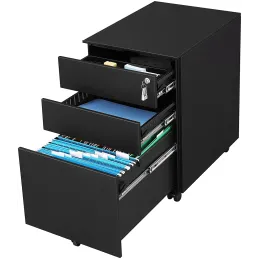 Kancelarijski kontejner na kotačićima GARDO 390 / Crni