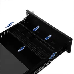 Kancelarijski kontejner na kotačićima GARDO 390 / Crni