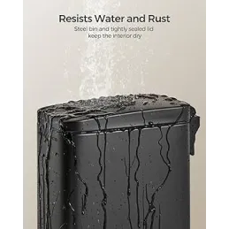 Kanta za otpadke DESERT s pedalom 5L / Mat crna