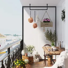 Set 2 kom Vešić za odjeću REGALO DUO 920 mm / Crna mat