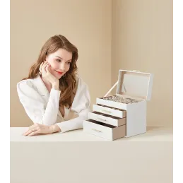 Dizajnerska kutija za nakit SWAN XXL / Bijela