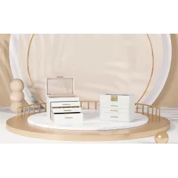 Dizajnerska kutija za nakit SWAN XXL / Bijela