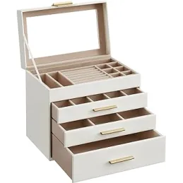 Dizajnerska kutija za nakit SWAN XXL / Bijela