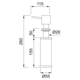 Dozator sapuna Franke FD 300 / Sjajni krom