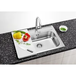 Set Blanco Nehrđajući sudoper DANA 6 + Miješalica DARAS-S s tušem / Sjajni krom